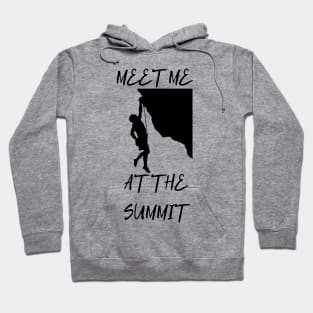 Meet Me at The Summit adventure and hiking design Hoodie